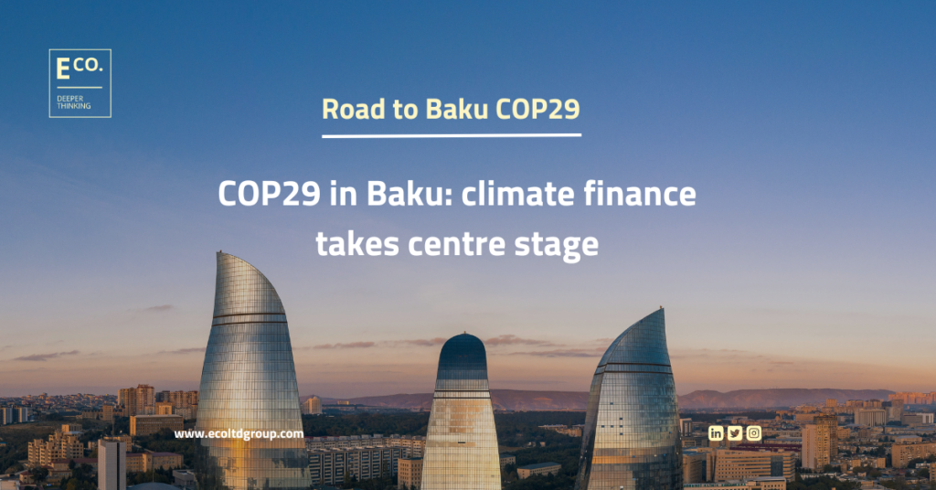 COP29 in Baku: climate finance takes centre stage